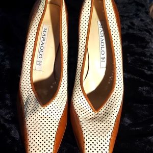 Maraolo tan pump shoes